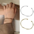 thumbnail image 4 of Gold B Mobius Bracelet Female Ins Cold Style Niche Design Bracelet Simple Fashion Highend Girlfriend Bracelet, 4 of 7