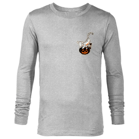 Disney Winnie the Pooh Tigger Pumpkin Halloween - Long Sleeve T-Shirt for Men - Customized-Athletic Heather