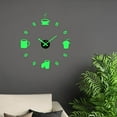 thumbnail image 2 of Acrylic Luminous Wall Clock Stickers DIY for Home Decoration Drinks, 2 of 9