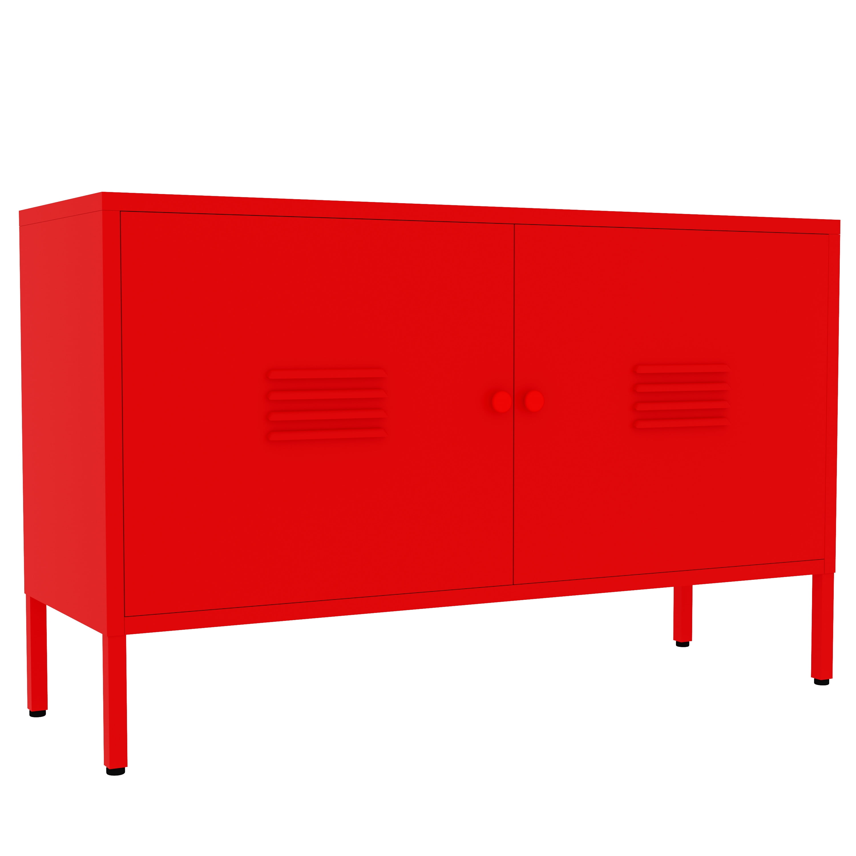 Metal Accent Storage Cabinet for Bed Room,Living Room,Home,Hotel,Office,Garage,2-Tier, Removable Shelf