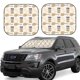 thumbnail image 1 of Balery Peanuts Parasol para parabrisas de coche de 2 piezas | Parasol plegable para parabrisas delantero de coche para la mayoría de sedanes-Small, 1 of 6