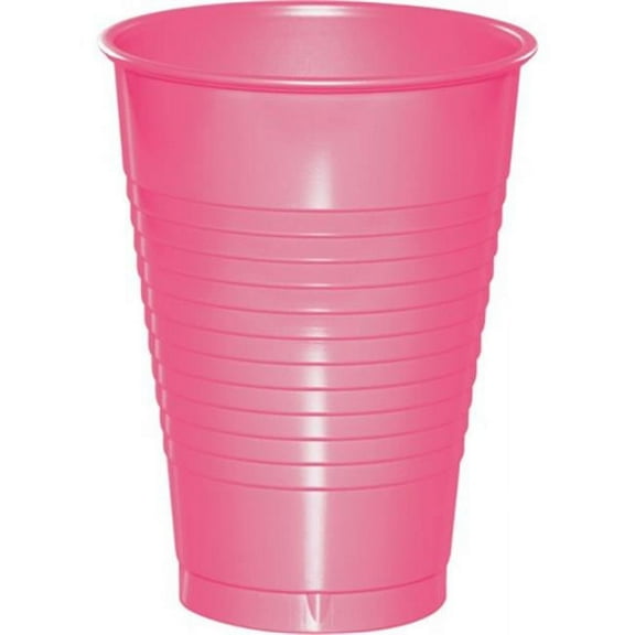 Hoffmaster Group 28304281 16 oz Plastic Cups, Candy Pink - 20 per Case - Case of 12