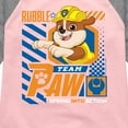 thumbnail image 3 of Paw Patrol - Team Paw Rubble - Toddler & Youth Girls Raglan Graphic T-Shirt, 3 of 5