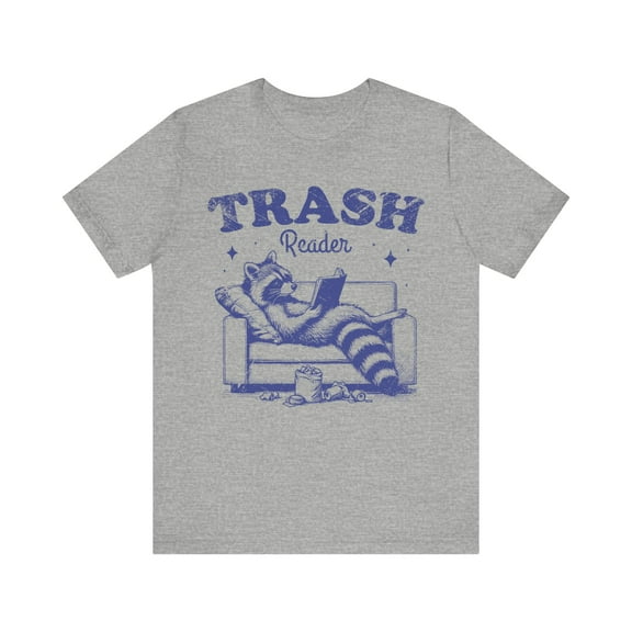 Trash Reader Funny Raccoon Shirt, Raccoon Unisex Shirt Book Lover Tee