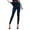 Dark Blue, variant on kaondbfi Womens Jeans Bottom Pants Coloured Yoga Pants Highly Elastic Slim Nine Minute Pants Summer Leggings for Women