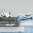 thumbnail image 2 of Reloj de pared,Reloj de pared Panda Decoración del hogar Lindo Creativo,Alfombra de área,Alfombra de área para sala de estar,dormitorio,alfombra ondulada flocada,Alfombra de baño Ocean Rug, 2 of 8