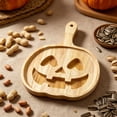 thumbnail image 5 of Pumpkin Cutting Board Halloween, Bamboo Wood Serving Tray with Pumpkin Shape Design, Halloween Charcuterie Board for Cheese Meat Fruit Dessert Party Table Decor, 5 of 8