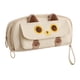 thumbnail image 3 of Estuche para lápices, bolsa de cosméticos, bonito organizador de papelería portátil, bolsa con cremallera Beige, 3 of 9