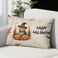 thumbnail image 2 of Happy Halloween Scottish Fold Witches Hat Pumpkin Carving Pillowcase Double Sided Cat Lover Kitten Owner Gifts Pillow Case Covers - 02019, 2 of 3