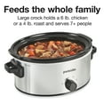 Proctor Silex 6 Quart Crock Pot Double Dish Slow Cooker, Serves 7
