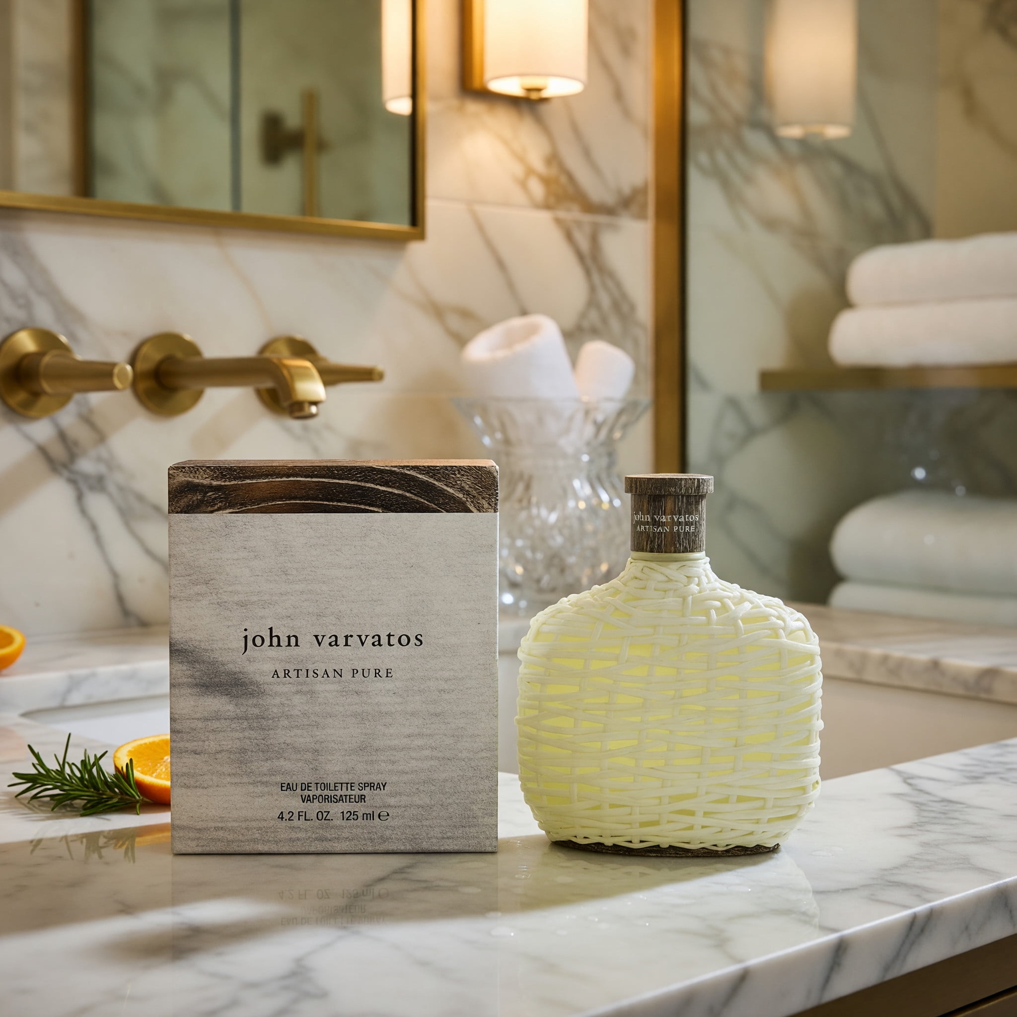 香水(男性用) John Varvatos Artisan Pure 125ml John Varvatos Artisan Pure Eau De Toilette Spray, Citrus Cologne