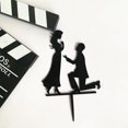 thumbnail image 1 of Wedding Proposal - Wedding Cake Topper (Down on One Knee Theme), 1 of 6