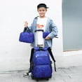 thumbnail image 5 of IvyH Rolling Backpack 3pcs Wheeled Backpack Lightweight Waterproof Schoolbag Set with Lunch Bag Pen Case,Dark Blue, 5 of 6