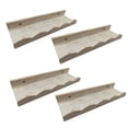 thumbnail image 1 of 4x estantería flotante estantes de pared cocina de granja estantes de madera rústica almacenamiento para guardería inodoro entrada dormitorio oficina, 1 of 9