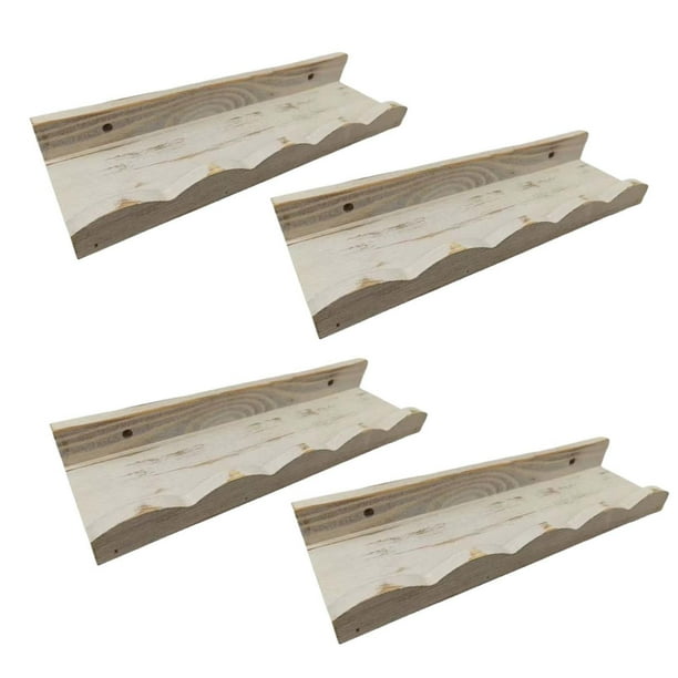 Estantería flotante de pared para libros, marcos de granja, estantes de madera rústica, almacenamiento para tocador, habitación de niños, oficina,