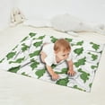 thumbnail image 2 of White Green Dinosaurs Pattern Blanket,Comfortable Soft Flannel Throw Blanket,All Season,Warm Lightweight Blankets for Sofa Bed Couch Living Room Chair,30"x40", 2 of 4