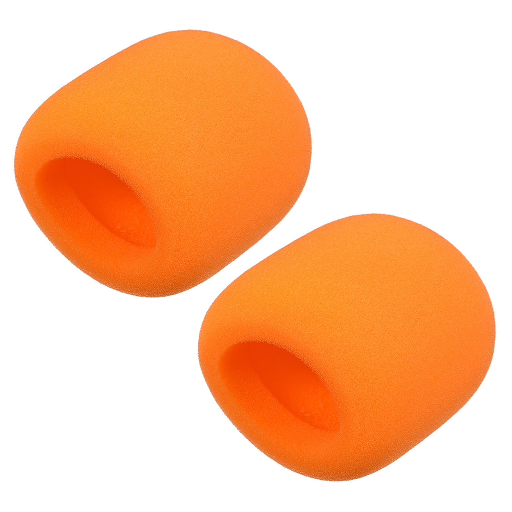 uxcell 2PCS Thicken Ball-Type Sponge Foam Mic Cover Handheld Microphone Windscreen Shield Protection Yellow for KTV Broadcasting