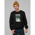 thumbnail image 2 of New York And Los Angeles Sweatshirt Men -Image by Shutterstock, Male 3X-Large, 2 of 4