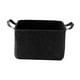 thumbnail image 5 of Caja organizadora de juguetes para mascotas, cesta de fieltro con asas, cesta grande multiusos para guardar cosas de cachorros, mantas y ropa de masco Negro, 5 of 9