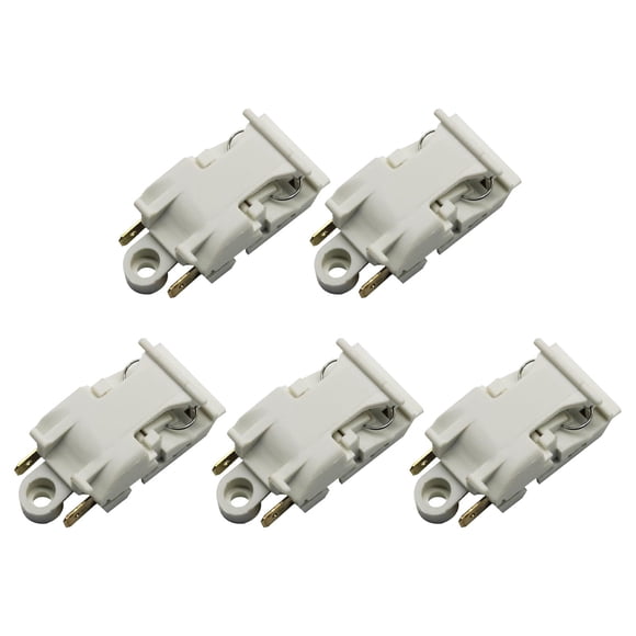 Luzkey 5Pcs Electric Kettle Thermostat Temperature Temp Controller Switch 2 Pins Automatic Power Off Kitchen Kettle Thermostat Switch 16A 250V White