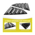 thumbnail image 4 of Rear Side Window Louvers For 2017-2023 Window Glass Blinds Accessories, Abs Carbon Fiber, 4 of 5