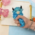 thumbnail image 4 of Cute Highland Cow Stress Ball Big Horns Fidget Toy Slow Rising Silicone Sensory Fidget for Desk Office Stress Relief Blue Gift, 4 of 6