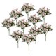 thumbnail image 1 of 10 ramos de flores artificiales, arbustos falsos, decoración de jardín, tela de seda elegante Rosa, 1 of 9