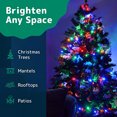 thumbnail image 4 of Luces navideñas PREXTEX, 10 pies y 50 luces brillantes multicolores, 4 of 8