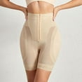 thumbnail image 4 of SWSMCLT Women's Padded Shapewear Shorts Gala Hook Butt Lifter Firm Body Shaper Trainer Fitted Basic Above Knee Nude 4-6, 4 of 5