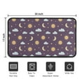 thumbnail image 5 of Purple Sun Moon Star Cloud Pattern Door Rugs,Washable Non Slip Door Mats Indoor,Decorative Door Mats,Entry Mat Indoor for Entrance,Bedroom,Kitchen,Bathroom,30"x17", 5 of 6