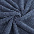 thumbnail image 5 of Unique Bargains Soft Flannel Fleece Velvet Blanket Navy Blue 60" x 78", 5 of 8