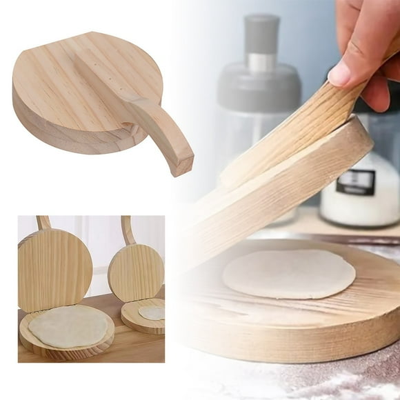 Solid Wood Quick Dumpling Mould Home Kitchen Dough Artifact for Making Rice Dumpling and Buns
