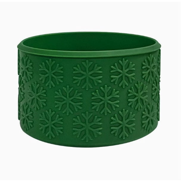 Funda protectora con diseño de copo de nieve, cubierta anticaída de silicona for taza Ice Ba, adecuada for varios tipos de tazas, cubiertas de silicona