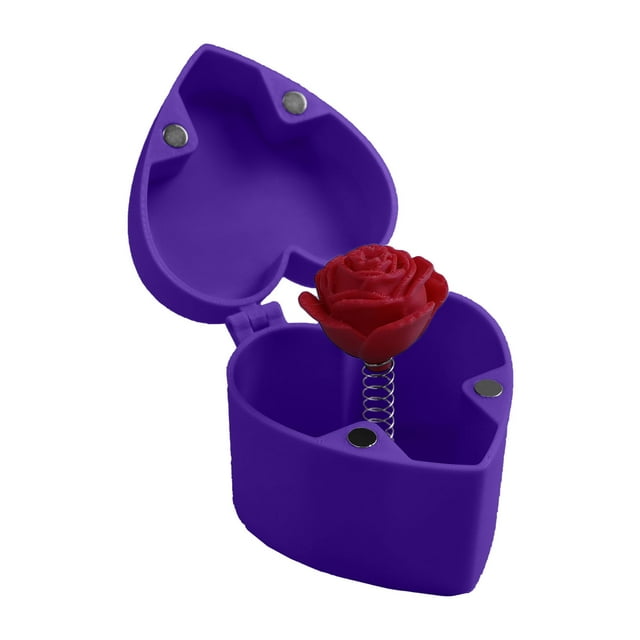 Plastic Rose Heart Surprise Toy - Quirky, Portable - For Valentine's Day/Birthdays, Prank/Desktop Decor, Adult Gift