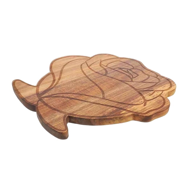 Tabla de cortar con forma de flor, bandeja para servir, tabla portátil para queso, plato para pizza, para cortar verduras y frutas, encimera