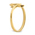 thumbnail image 7 of 14K Yellow Gold Ring Band Themed Polished Double Whale Tale, Size 6, 7 of 7