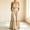 Beige, variant on Summer Two Piece Dress Sets for Women High Waist Summer Spaghetti Straps Maxi Woman Dresses Sleeveless Scoop Neck Casual Plain Long Loose Dresses