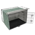thumbnail image 6 of Forest Dog Crate Cover, Trees Woods and Birds Sitting on Branches Foliage Summer Forest Design, Easy to Use Pet Kennel Cover Small Dogs Puppies Kittens, 7 Sizes, Sea Green and Slate Blue, by Ambesonne, 6 of 6