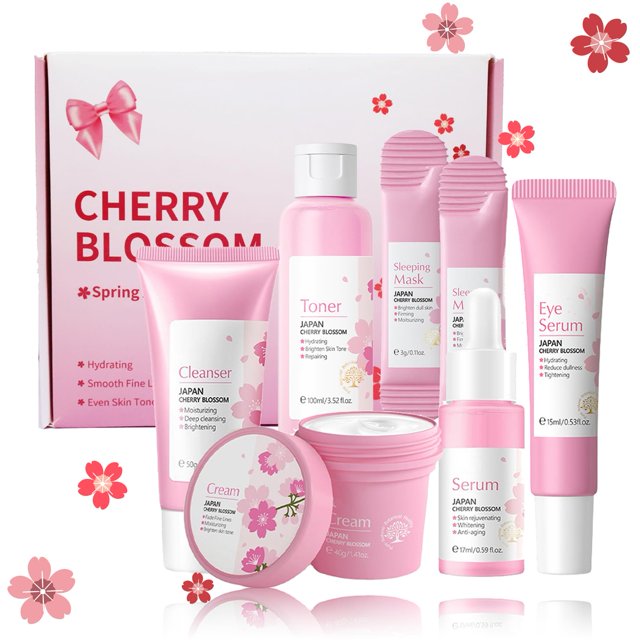 Set de regalo para el cuidado de la piel Fashion Base Cherry Blossom para adolescentes