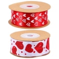 thumbnail image 4 of Oraceous 2 Rolls Valentine Printed Wrapping Ribbon for Box Packing and Decorative Crafts, 4 of 10