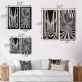 thumbnail image 4 of Designart "Dream Black and White Optical Art II" Op Art Wall Art Set Of 2 - Black Abstract Wall Decor Set Of 2, 4 of 7