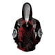 thumbnail image 2 of Sudadera con capucha y cuello redondo informal para hombre, cómoda y moderna, con estampado digital 3D de lobo, 2 of 4
