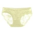 thumbnail image 4 of Panties for Women,Lace Underwear Comfortable Everyday Hipster Panties with Stylish Design for All Seasons,Womens Underwear,Yellow,M, 4 of 4