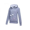 thumbnail image 3 of Sweat à Capuche Mode Chat pour Femmes (Rose, m, A), 3 of 11
