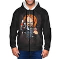 thumbnail image 6 of Lsque Chucky for Mens Full-zip Hoodie, Zip-up Pullover Hooded Sweatshirt, Kangaroo Pocket Hoodie Ideal for Daily Wear, Travel, and Home-Small, 6 of 8