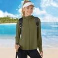 thumbnail image 7 of hotojiny Kids Lightweight Jacket Toddler Boys Girls Active Zipper Sun Protection Cooling Hooded Shirt for Running Outdoor 1-13 Y, 7 of 7