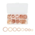 thumbnail image 4 of LAFGUR Rondelles en Cuivre Rouge, 120 Pcs Rondelles en Cuivre Rouge Professionnel Joint Métallique Kit de Pièces de Fixation, Ensemble de Joints, 4 of 8