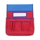 thumbnail image 3 of Organizador de respaldo de silla Buddy con bolsillos para sillas de aula, ideal para campamentos, aulas y dormitorios. azul y rojo, 3 of 8