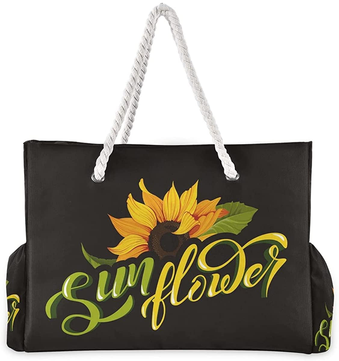 Sunflower Painting Leather Handbags Purses Shoulder Tote Satchel Bags Womens