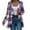 Purple, variant on Cardigan Sweaters for Women Hemlock Plaid Casual Long Sleeve Open Front Work Blouses Lightweight Fall Jacket Work Clothes Sweater
